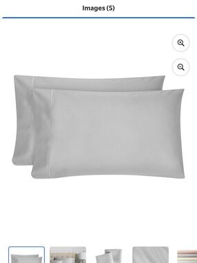 Egyptian Cotton Pillowcases Hotel Style X2 Mother Of Pearl